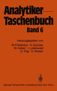 Abbildung von: Analytiker-Taschenbuch - Springer