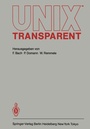 Cover: UNIX transparent - Springer