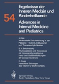 Cover: Ergebnisse der Inneren Medizin und Kinderheilkunde / Advances in Internal Medicine and Pediatrics - Springer