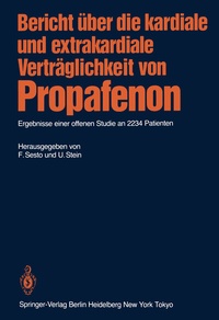 Abbildung von: Bericht über die kardiale und extrakardiale Verträglichkeit von Propafenon - Springer