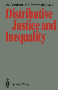 Enlarge image Cover: Distributive Justice and Inequality - Springer