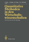 Cover: Quantitative Methoden in den Wirtschaftswissenschaften - Springer