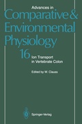 Cover: Ion Transport in Vertebrate Colon - Springer