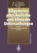 Cover: Allgemeine physikalische und klinische Untersuchungen - Springer