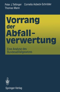 Abbildung von: Vorrang der Abfallverwertung - Springer