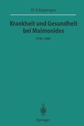Cover: Krankheit und Gesundheit bei Maimonides - Springer
