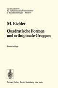 Cover: Quadratische Formen und orthogonale Gruppen - Springer