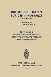 Abbildung von: Biologische Daten für den Kinderarzt - Springer