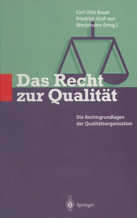 Abbildung von: Das Recht zur Qualität - Springer