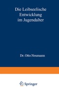 Cover: Die Leibseelische Entwicklung im Jugendalter - Springer