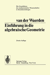 Abbildung von: Einführung In Die Algebraische Geometrie - Springer