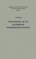 Cover: Einf&uuml;hrung in die allgemeine Informationstheorie - Springer
