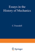 Cover: Essays in the History of Mechanics - Springer