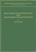 Cover: Biochemie und Physiologie der Sekund&auml;ren Pflanzenstoffe - Springer