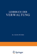Cover: Lehrbuch der Verwaltung - Springer