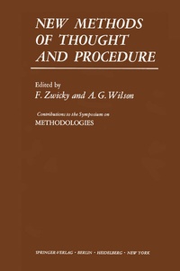 Enlarge image Cover: New Methods of Thought and Procedure - Springer