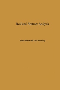 Abbildung von: Real and Abstract Analysis - Springer