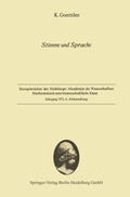 Cover: Stimme und Sprache - Springer