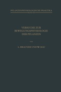 Cover: Versuche zur Bewegungsphysiologie der Pflanzen - Springer