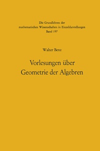 Abbildung von: Vorlesungen über Geometrie der Algebren - Springer