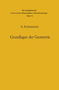 Abbildung von: Vorlesungen über Grundlagen der Geometrie - Springer