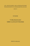 Cover: Vorlesungen &uuml;ber Zahlentheorie - Springer