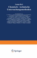 Cover: Lunge-Berl Chemisch-technische Untersuchungsmethoden - Springer
