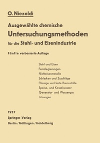 Abbildung von: Ausgewählte chemische Untersuchungsmethoden für die Stahl- und Eisenindustrie - Springer