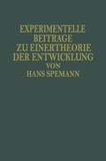 Cover: Experimentelle Beitr&auml;ge zu Einer Theorie der Entwicklung - Springer