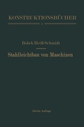 Cover: Stahlleichtbau von Maschinen - Springer