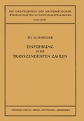 Cover: Einf&uuml;hrung in die Transzendenten Zahlen - Springer