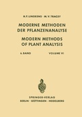 Cover: Modern Methods of Plant Analysis / Moderne Methoden der Pflanzenanalyse - Springer
