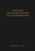 Cover: Ergebnisse der Inneren Medizin und Kinderheilkunde - Springer