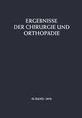 Cover: Ergebnisse der Chirurgie und Orthop&auml;die - Springer