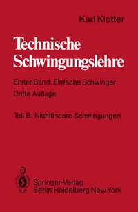 Abbildung von: Teil B: Nichtlineare Schwingungen - Springer