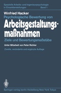 Cover: Psychologische Bewertung von Arbeitsgestaltungsma&szlig;nahmen - Springer