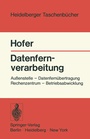 Cover: Datenfernverarbeitung - Springer