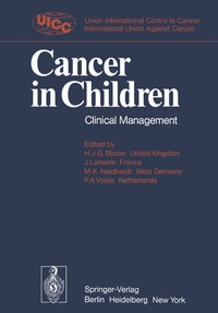 Enlarge image Cover: Cancer in Children - Springer