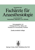 Cover: Verzeichnis der Fach&auml;rzte f&uuml;r Anaesthesiologie in der Bundesrepublik Deutschland, &Ouml;sterreich und der Schweiz - Springer