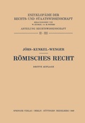 Cover: R&ouml;misches Recht - Springer