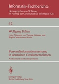 Cover: Personalinformationssysteme in deutschen Gro&szlig;unternehmen - Springer