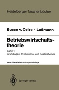 Cover: Betriebswirtschaftstheorie - Springer