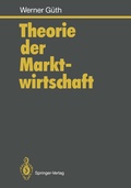 Cover: Theorie der Marktwirtschaft - Springer