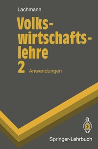 Enlarge image Cover: Volkswirtschaftslehre - Springer