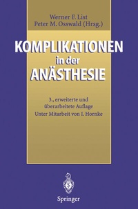 Abbildung von: Komplikationen in der Anästhesie - Springer