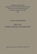 Cover: Privatversicherungsrecht - Springer