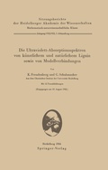 Cover: Die Ultraviolett-Absorptionsspektren von k&uuml;nstlichem und nat&uuml;rlichem Lignin sowie von Modellverbindungen - Springer
