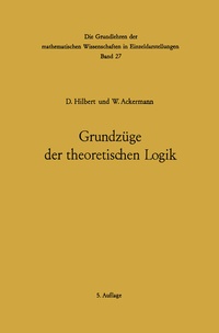 Abbildung von: Grundzüge der theoretischen Logik - Springer