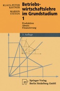 Cover: Betriebswirtschaftslehre im Grundstudium 1 - Physica