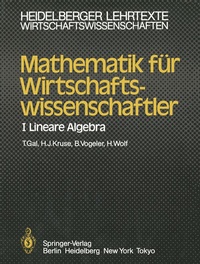 Abbildung von: Mathematik für Wirtschaftswissenschaftler - Springer
